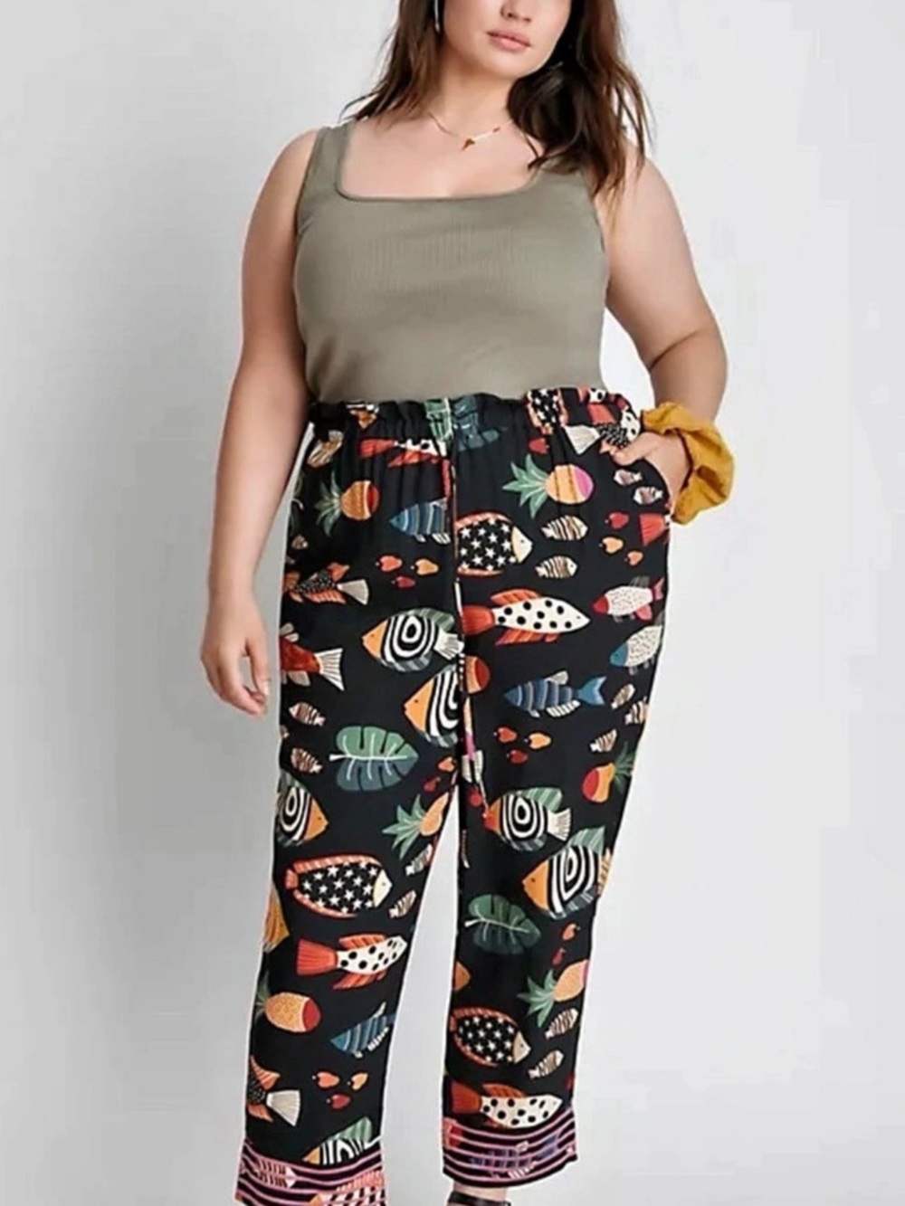 FARM Rio Anthropologie Sealife Joggers Women's Printed Straight Leg Pants